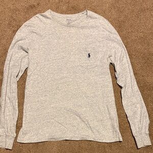 Polo by Ralph Lauren Gray Long Sleeve Tee